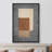 Mid Century Shape "Brown, Beige, Grey Abstract Blocks Artwork, Geometric Modern Rustic Minimalist Wall Pictures, Large Framed Canvas Giclee Print Wall Art"-100708183-100708184