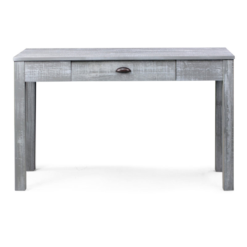 Bureau en bois massif Montauk, Gris