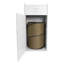 Poubelle en bois massif - 110,23 gallons