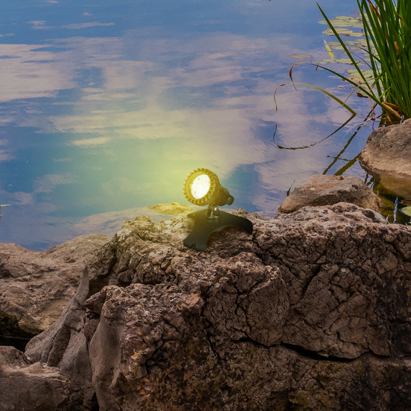  2.0w LED Fountain Landscape Light with Transformer & 4 Colored Discs