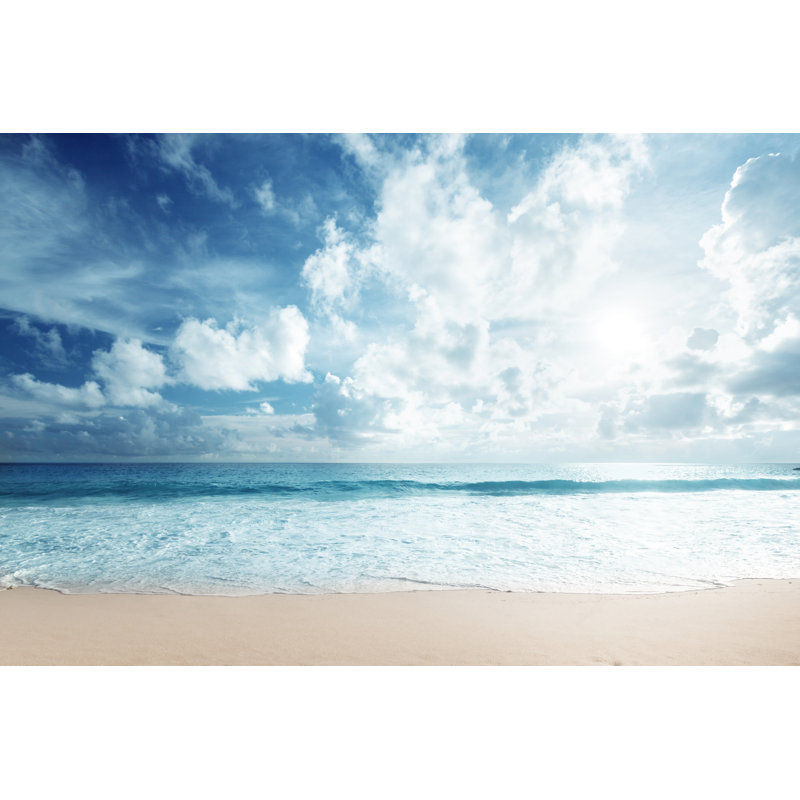 Tropical Beach - Wrapped Canvas Print, 30cm H x 46cm W x 3.8cm D