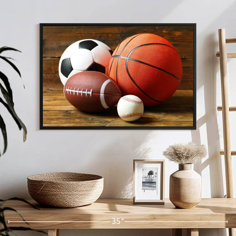 Balls For Caley, 25" X 17", Floating Frame Black
