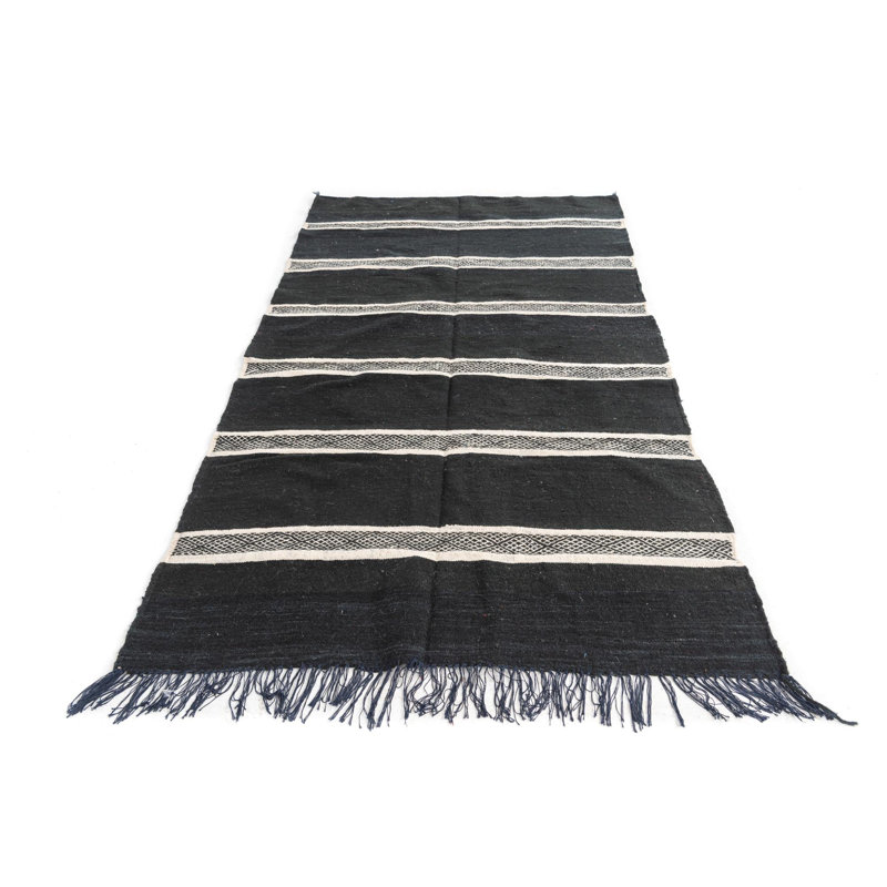 Tapis noir et blanc Julian