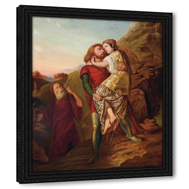 Moïse et Zippora, H 31 po x l 26 po