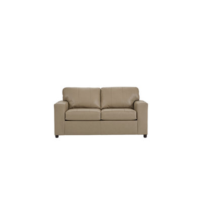 Causeuse en cuir véritable 62 po Ilmo