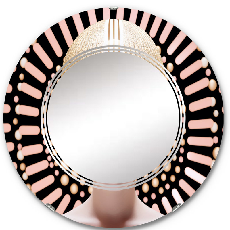 Miroir mural rond Ostende, 24 po x 24 po