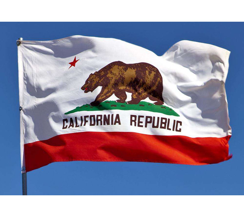 Double Sided House Flag, 48' H x 72" W, Nylon, California