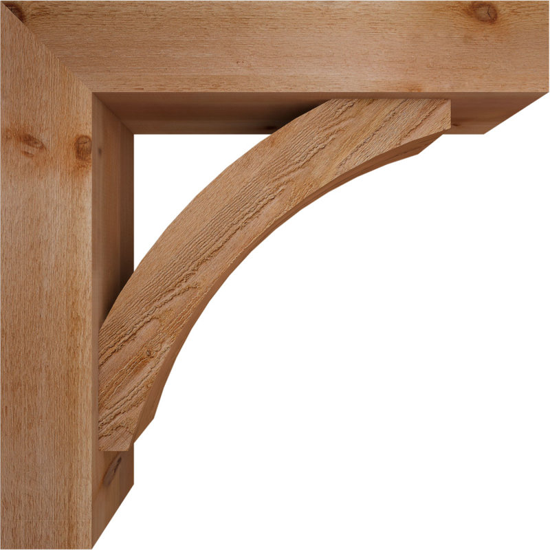 Support de bloc Thorton avec entretoise décalée, 36 po x 36 po, Cèdre rouge occidental de l 8 po (scié brut)