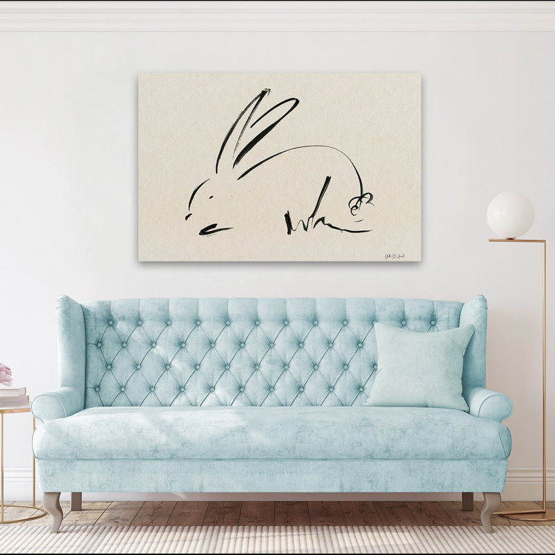 Animaux - Lapin illustratif II, H 40 po x l 60 po