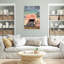 «Flamingo And She Lived Happily», reproduction d'art graphique sur toile tendue-1284259783