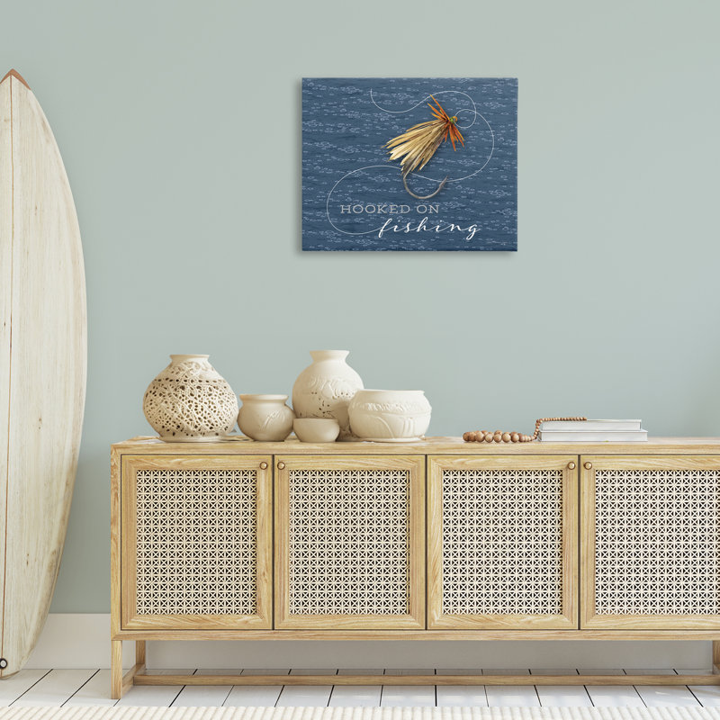 «Hooked On Fishing», art mural par Holly Thomas Stein, H 24 po x l 30 po