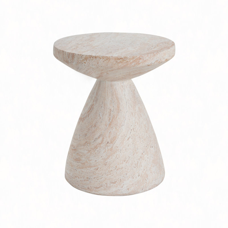 Outdoor/Indoor Lightweight Concrete Side Table