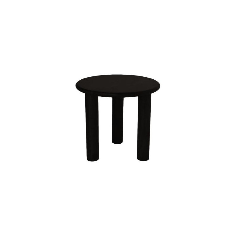 Blina Solid Wood End Table, Black