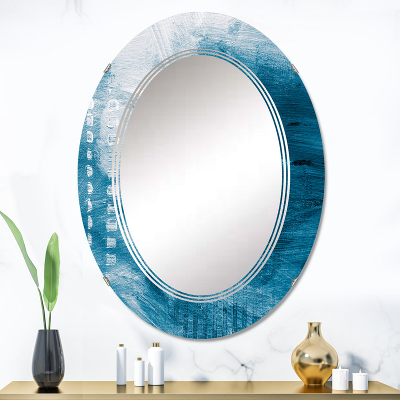 Shades Of Creative - miroir mural moderne ovale, 36 po x 24 po
