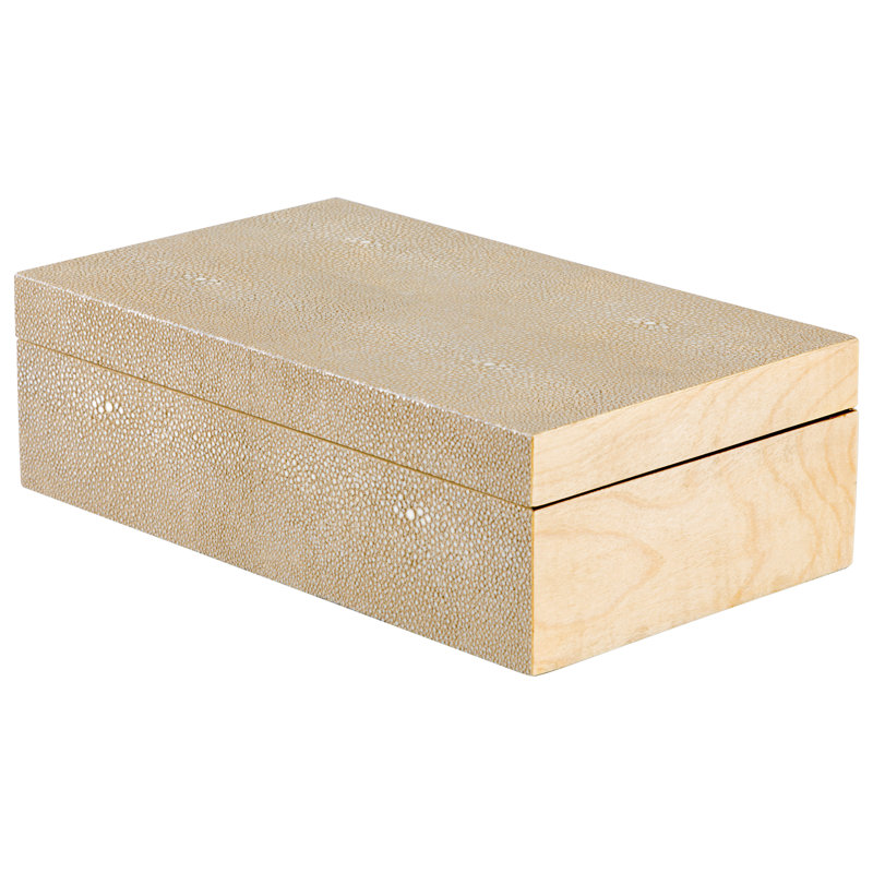 Metal Decorative Box, Tan