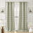 Vernon Monochrome Brushstrokes Dual-Side Magnetic Closure 100% Blackout Grommet Curtain Panel-125104699-125104698