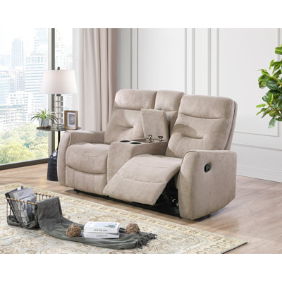 Causeuse avec console, beige
