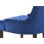 Ensemble de 2 chaises d'appoint en velours bleu et en chêne vieilli Farren-2103188256