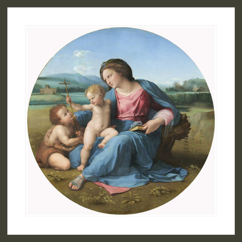 «The Alba Madonna» par Raphael, impression giclée sur cadre, H 33,5 po x l 33,5 po