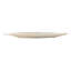 Geometric Champagne Ceramic Bowl 45x18x4 Cm