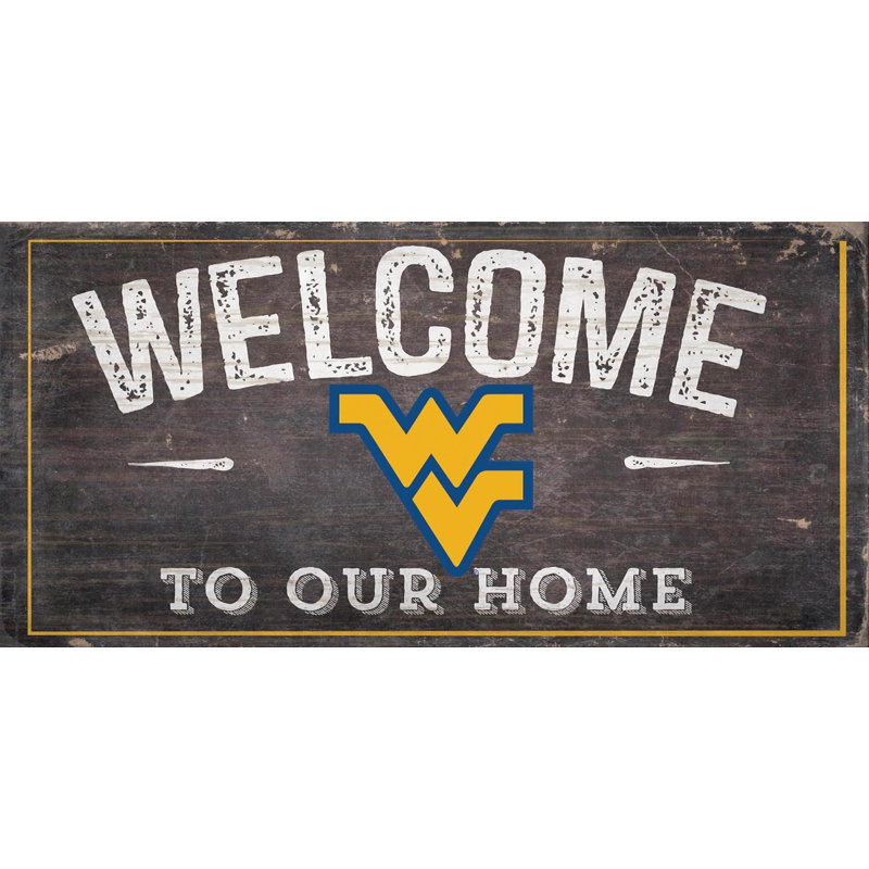 Décoration murale ncaa welcome, Mountaineers de West Virginia