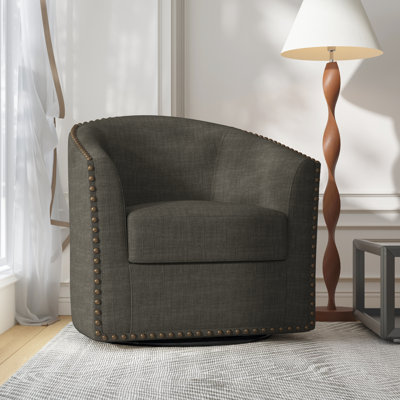 Yamber 77.2 Cm Wide Swivel Barrel Chair