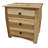 Asdsit 3-drawer Solid Wood Nightstand