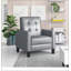 Fauteuil club inclinable manuel de 26,75 po de largeur gris foncé