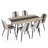 Metal Base Dining Table