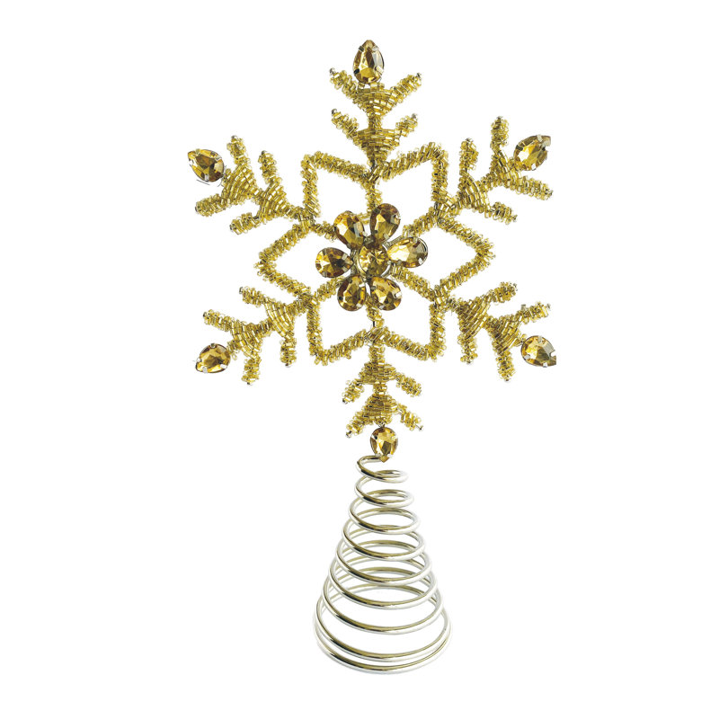Solid Color Tree Topper, Gold