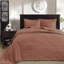 Courtepointe réversible en argile rouge très grand / très grand pour très grand lit - literie été et chaleur, courtepointe, bourre en coton prélavé, 2 taies décoratives incluses, lavable à la machine en mélange d'hiver, assorti-124477314-124477315