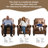 34.6" Wide Classic And Overstuffed Soft Vegan Leather Pushback Recliner With Nailhead Trim (Set Of 3)-100759607