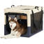 Chenil pour chien robuste et pliable - structure de tuyau en fer en spirale, conception à 3 portes pour un accès facile, cage de chat en filet respirante pliable, tissu, grande ventilation-141072448