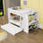 Wooden Full Over Full Bunk Bed With Twin Trundle, Built-In Desk, Cabinet And Shelves-1436907466