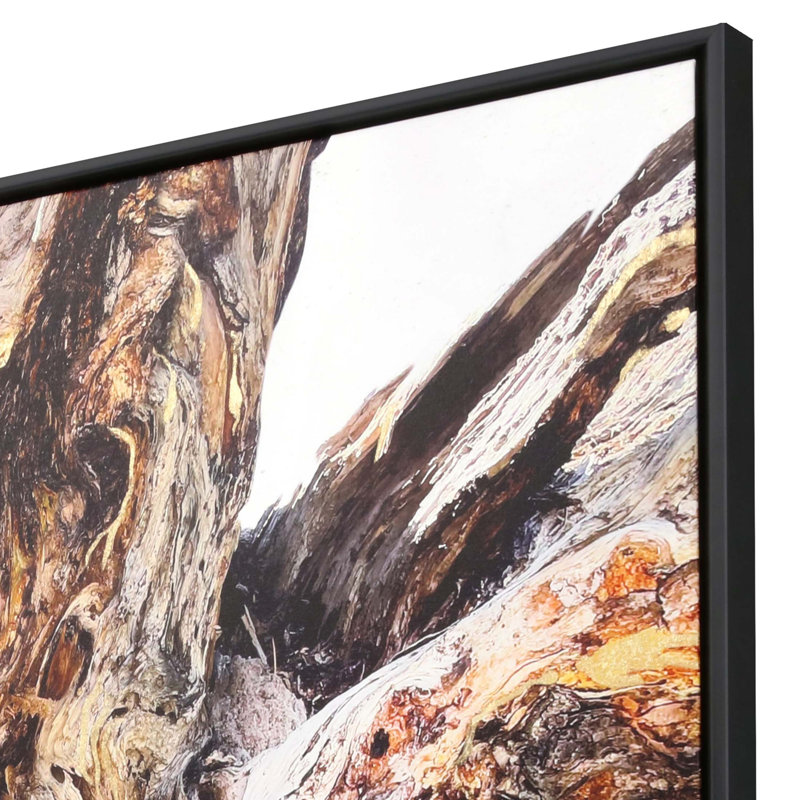 Tree of Life Canvas Print with Black Wood Frame