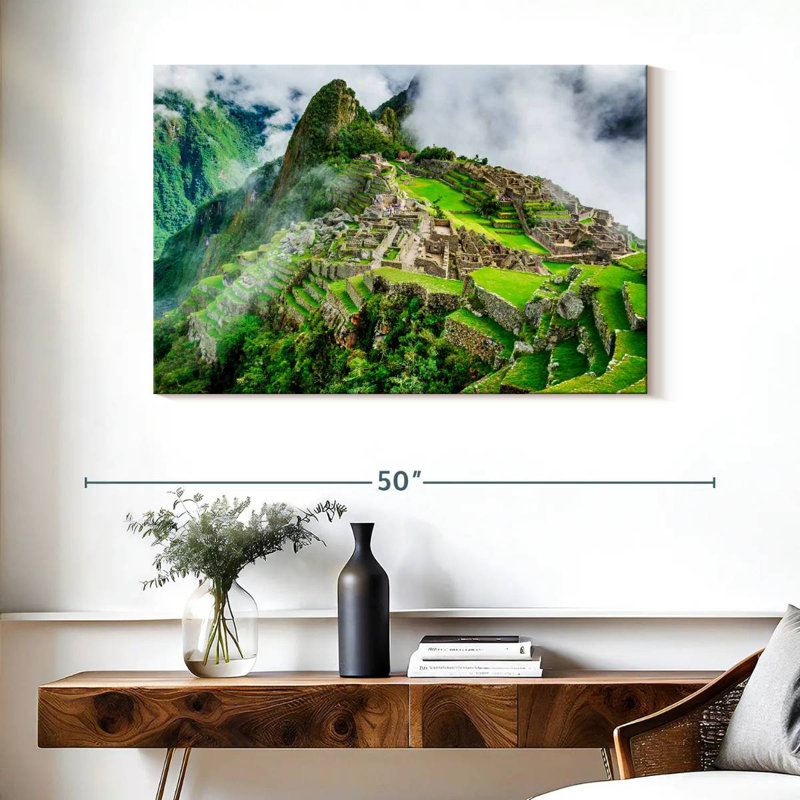 Lilie, ruines incas, Machu Picchu, H 26 po x l 39 po