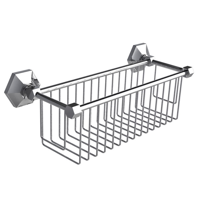 Mackintosh Adhesive Shower Basket, Silver Nickel