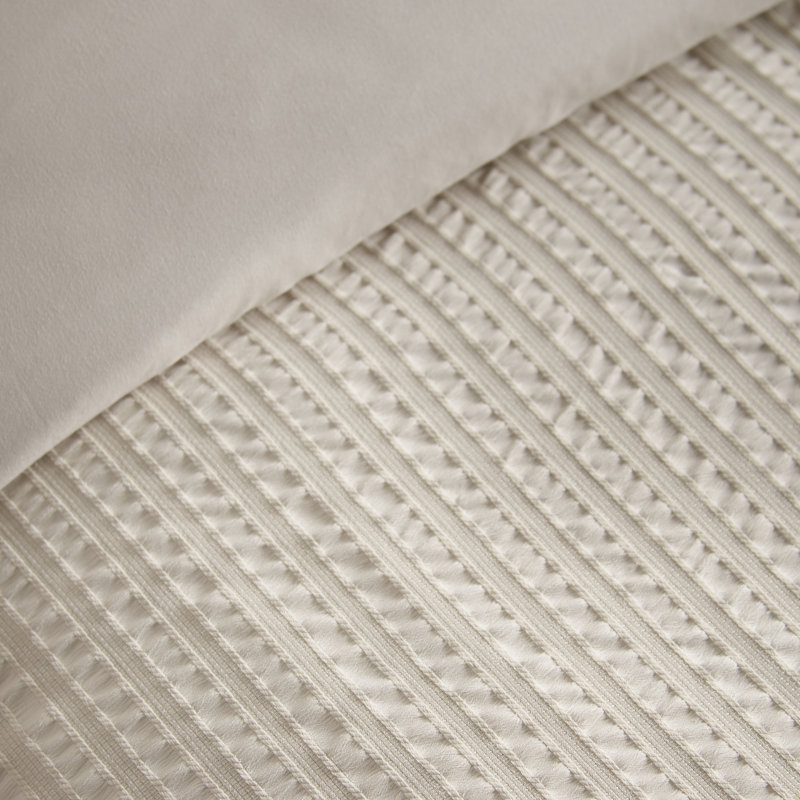 Stripe Seersucker Duvet Cover Set, King