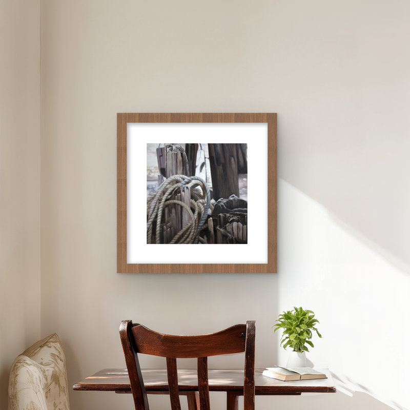 «Driftwood - Sea Brown», reproduction encadrée matte | Décoration intérieure