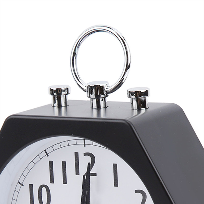 Silent Soft Wake Up Alarm Clock Kids Timer Digital (Black), Black