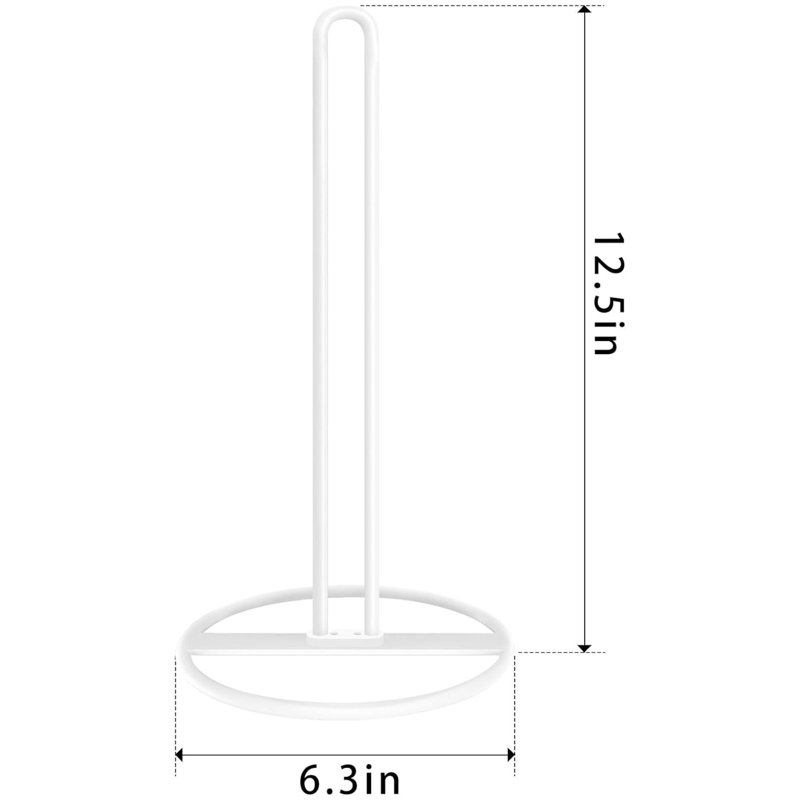 Porte-rouleau de papier essuie-tout blanc pour la cuisine