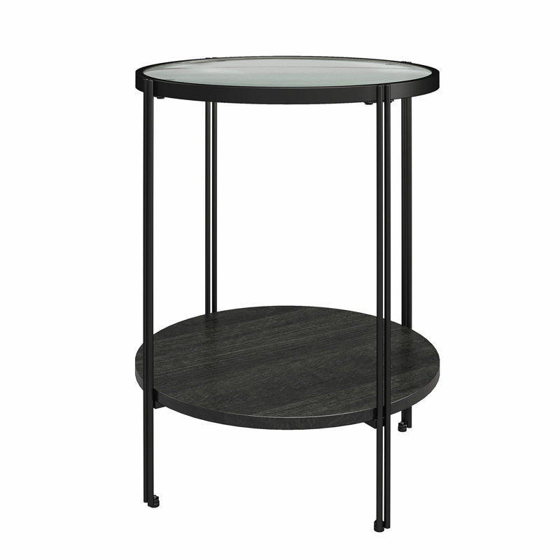 Arshaluys Glass Top End Table