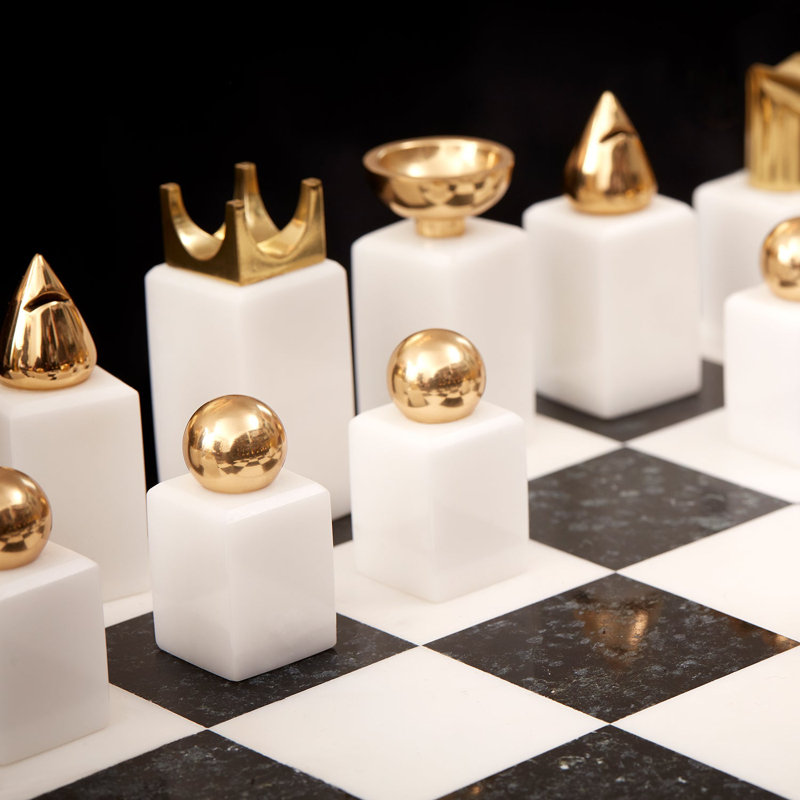 Deco Noir Chess Set