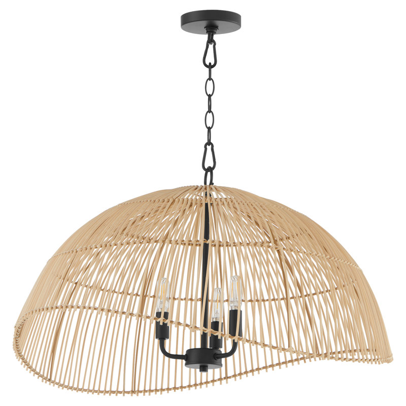 27x16 / 3LT RATTAN PENDANT