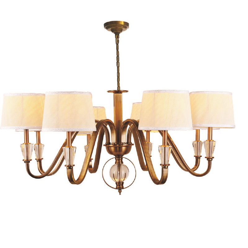Lustre gris classique/traditionnel 8 lumières Oak Brook