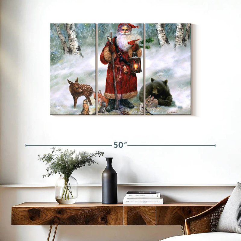 Lelend Woodland Santa, 24" H x 38" W