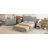 Platform Bed with Retro Headboard-1133785828