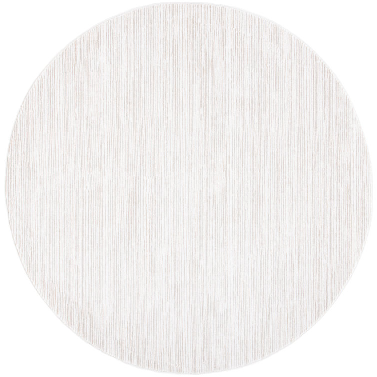 Vision Striped Area Rug In Ivory