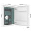 24''X30'' White Bathroom Storage Cabinet With Solid Build - Mirror Clear Reflection