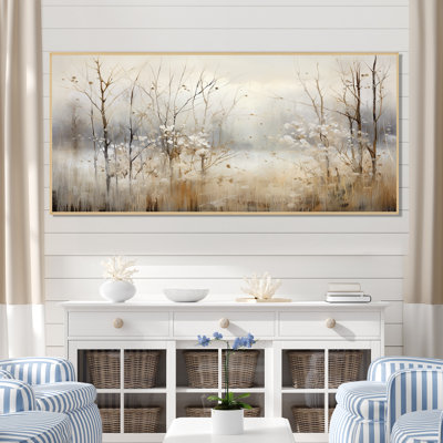 «Winter Meadow View calmness II», impressions sur toile Meadow